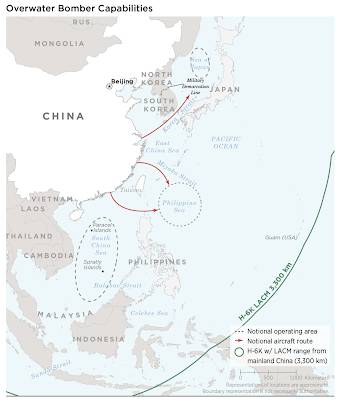 China Latest Military Threat Overwater Bombers,