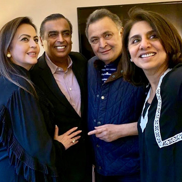 Ambanis visit Rishi Kapoor and Neetu Kapoor in the U.S. 