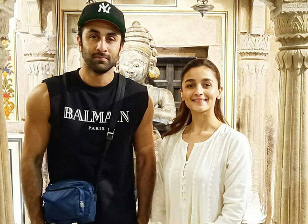 brahmastra: alia bhatt and `ranbir kapoor pose together in a temple in varanasi (see pics)