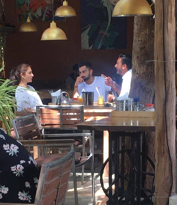 Anushka Sharma - Virat Kohli chill in Goa and this photo of them at a restaurant is going VIRAL on every fan page! 