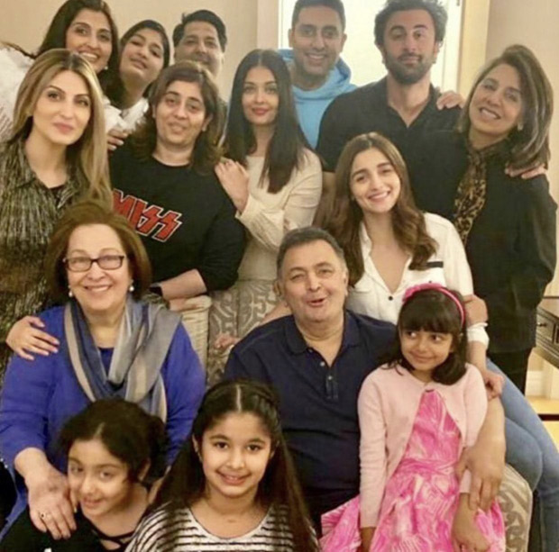 FAMILY PHOTO ALERT: Ranbir Kapoor, Alia Bhatt, Abhishek Bachchan, Aishwarya Rai Bachchan join Rishi Kapoor and family in New York