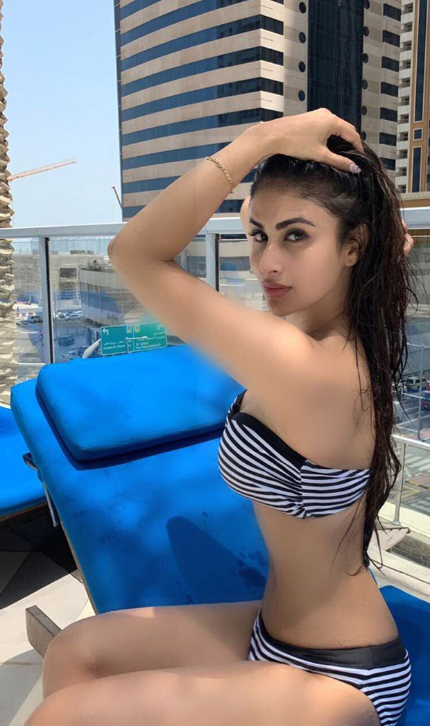 HOTNESS! Mouni Roy sets the temperature soaring in a striped bikini