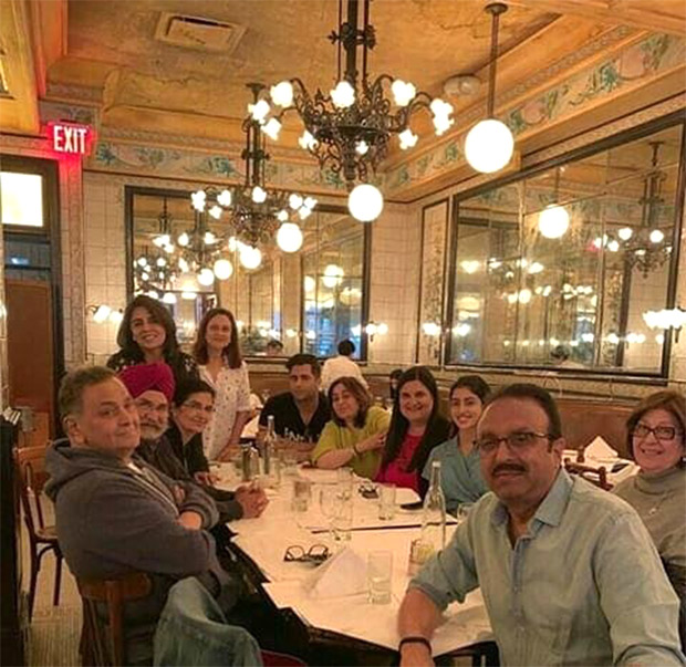 Rishi Kapoor and Neetu Kapoor have dinner with Navya Naveli Nanda and family in New York