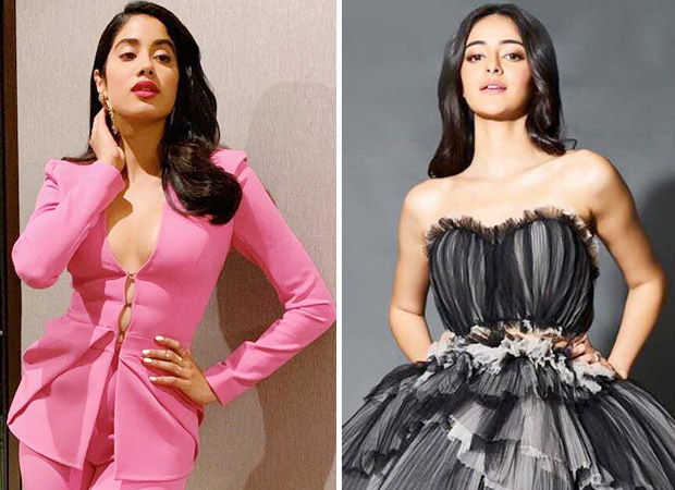 What’s Your Pick: Janhvi Kapoor in a blush pink pantsuit or Ananya Panday in a monochrome trailed outfit?