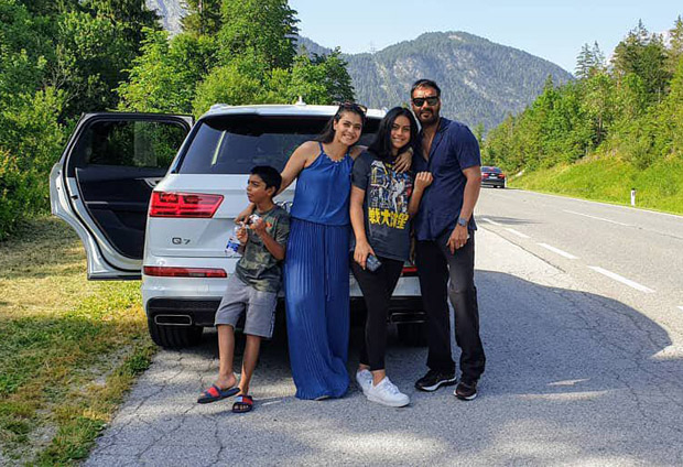 FAMILY GOALS! Ajay Devgn and Kajol take off on a road trip with kids Nysa and Yug and it looks like an onset of a dream vacation! 