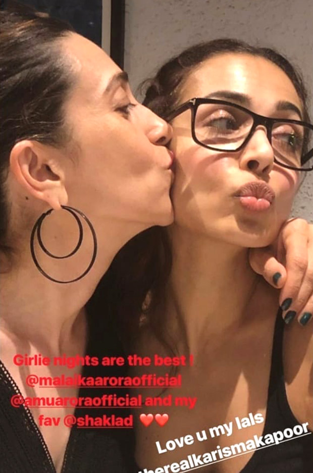 Karisma Kapoor parties with besties Malaika Arora and Amrita Arora and their photos are all about girl-gang fun! 