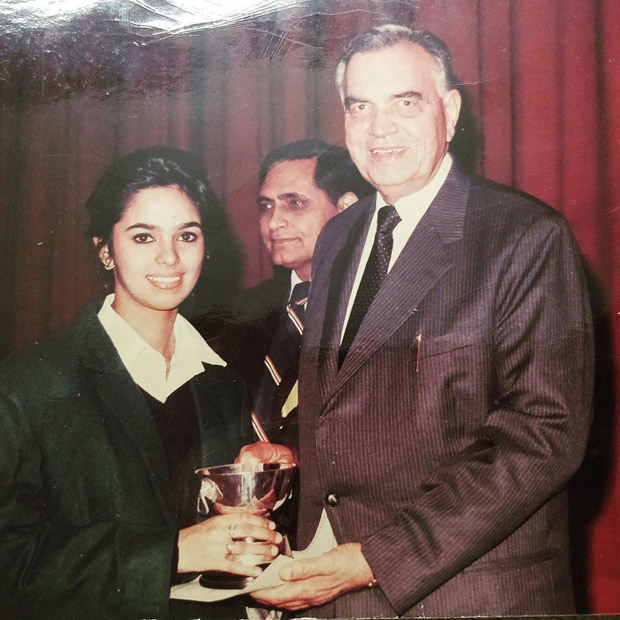 Throwback Thursday: Mallika Sherawat shares a nostalgic photo of her winning an award from her school days