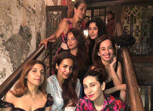 Malaika Arora and Karisma Kapoor are all smiles as they party with their girl gang