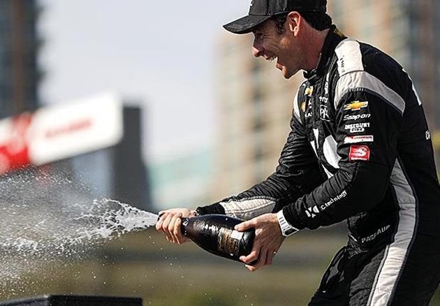 French driver Simon Pagenaud Team Penske wins Honda Indy Toronto,