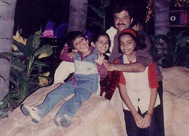 THROWBACK TUESDAY: Sonam Kapoor reminisces about her childhood in this cute photo with dad Anil Kapoor and siblings Rhea Kapoor and Harshvardhan Kapoor