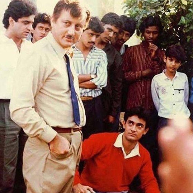 THROWBACK: This photo of Aamir Khan and Anupam Kher from Dil will make you nostalgic