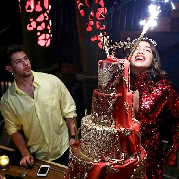 INSIDE PHOTOS: Priyanka Chopra rings in her birthday glamorously with sparklers and cake 