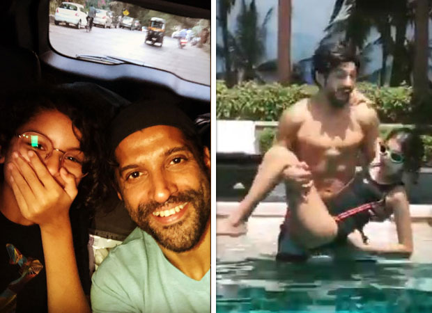 Farhan Akhtar shares this cute boomerang pool video with daughter Akira and it is all father-daughter fun! 