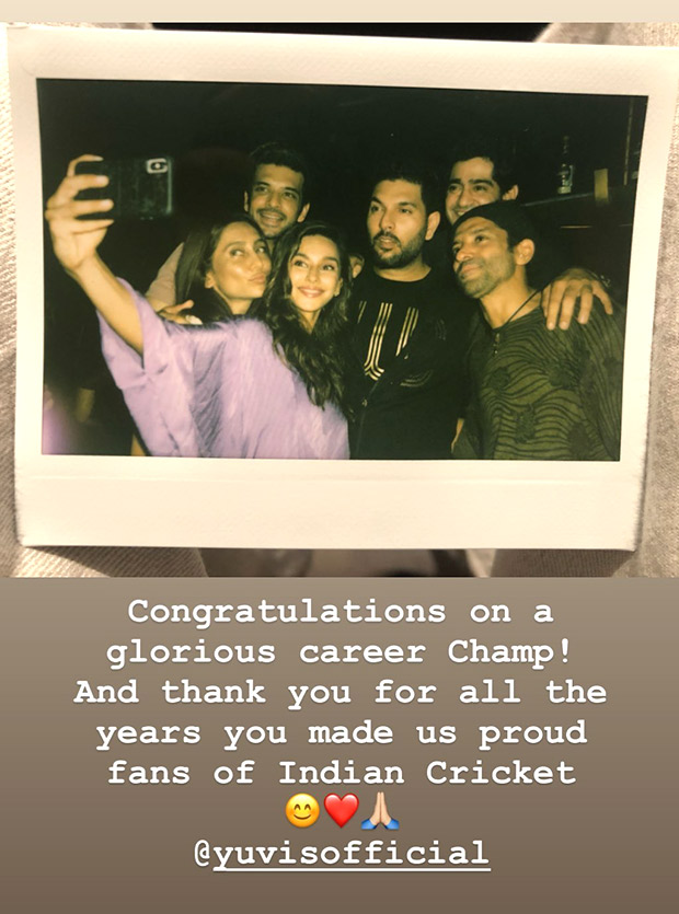 Inside Pics: Yuvraj Singh enjoys his retirement celebrations with wife Hazel Keech and ex-girlfriend Kim Sharma; Farhan Akhtar and Shibani Dandekar also attend the bash