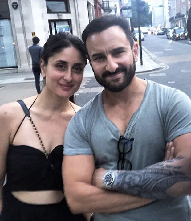 This photo of Saif Ali Khan sporting a huge tattoo as he poses with Kareena Kapoor Khan is taking the internet by surprise! 