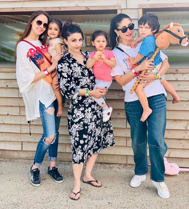 Kareena Kapoor Khan and Soha Ali Khan spend time together with their children Taimur Ali Khan and Inaaya Kemmu!