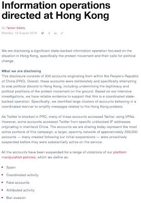 Twitter truth Hong Kong Protests,