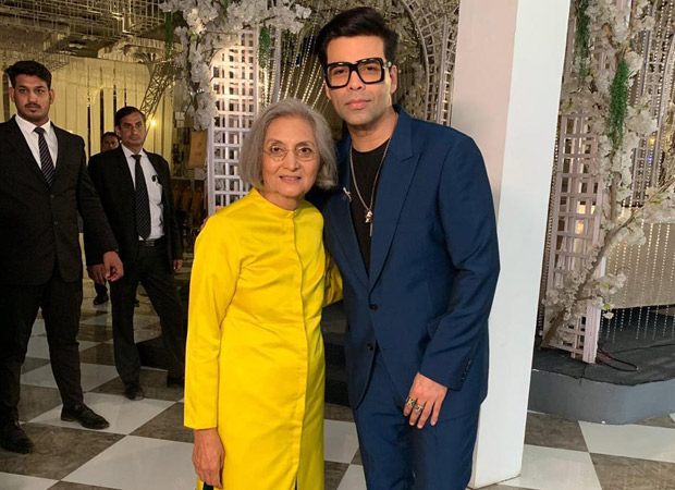 karan johar and ma sheela anand indulge in a conversation in delhi