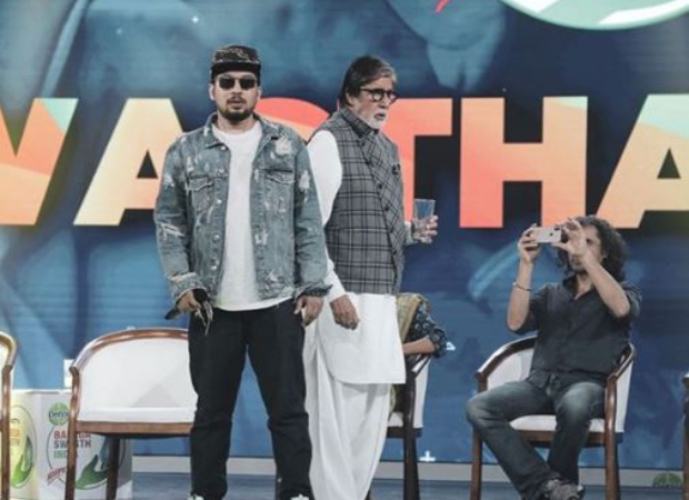 Amitabh Bachchan grooves to the tune of rapper Naezy at Banega Swasth India