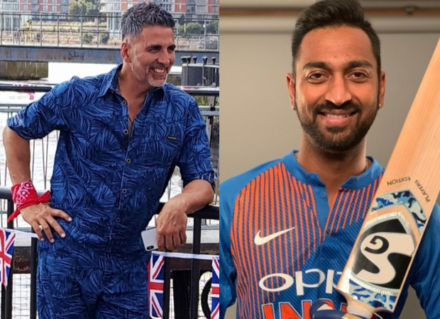 Akshay Kumar is floored by Krunal Pandya’s attempt at The Bala Challenge!