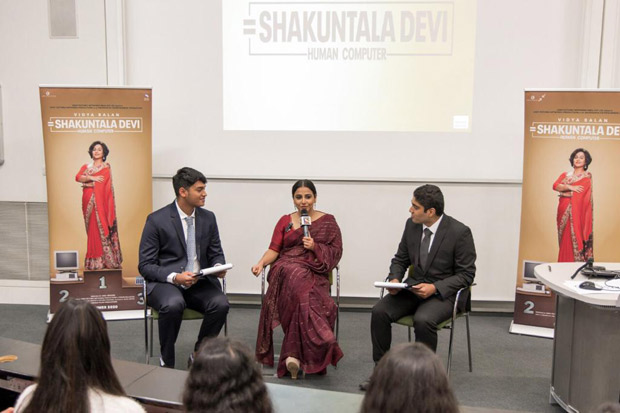 vidya balan bags youth icon award at imperial college in london