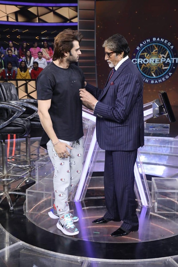 Maniesh Paul meets Amitabh Bachchan on the sets of Kaun Banega Crorepati ahead of Diwali 