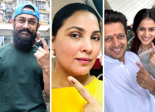 maharashtra assembly election 2019: aamir khan, lara dutta, riteish deshmukh cast their votes