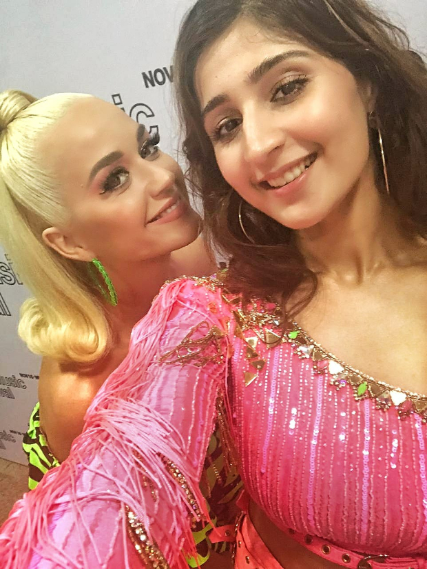  Dhvani Bhanushali shares stage with global icons Katy Perry and Dua Lipa!
