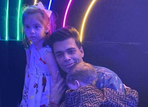 Karan Johar poses adorably with his daughter Roohi and ‘camera shy’ son, Yash