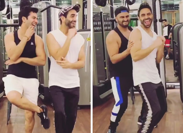 Varun Dhawan and Arjun Kapoor join Aparshakti Khurrana as they take the ‘Don’t Be Shy’ challenge from Bala!