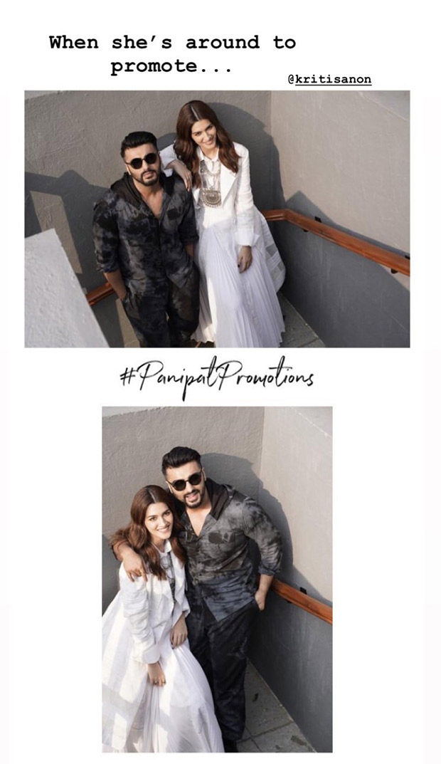 arjun kapoor missing kriti sanon during panipat promotions is the cutest thing you will see today!