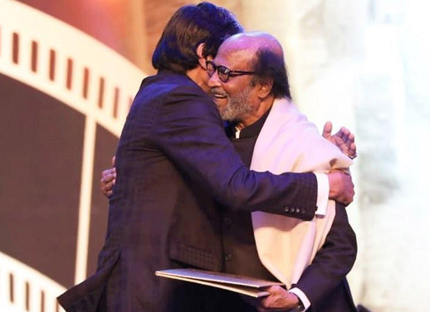 IFFI 2019: Amitabh Bachchan and Rajinikantn share a moment of camaraderie at the inaugural ceremony