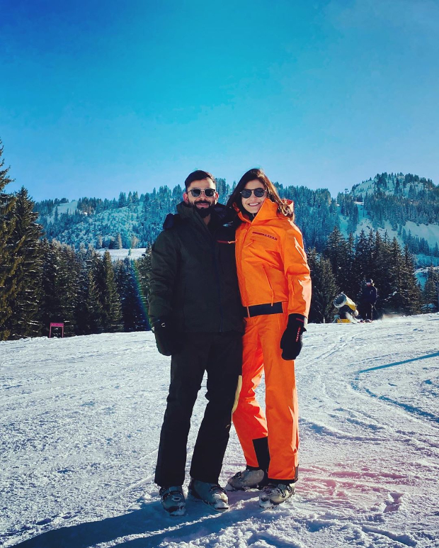 Anushka Sharma and Virat Kohli share picturesque moments from snowy Switzerland ahead of New Year
