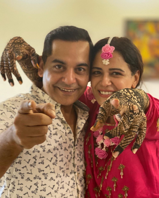 Jassi Jaissi Koi Nahin actress Mona Singh looks radiant in pink during her mehendi ceremony, Gaurav Gera attends the wedding festivities