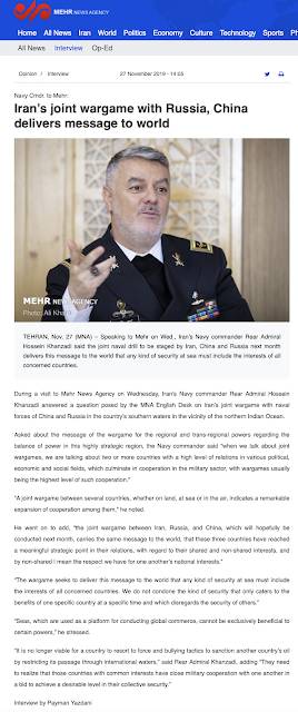 Iran's New Naval Partnership,