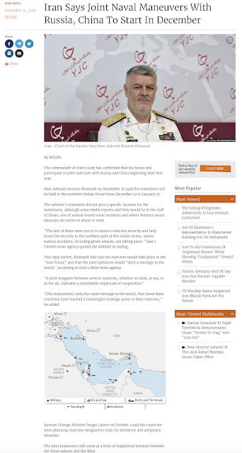 Iran's New Naval Partnership,