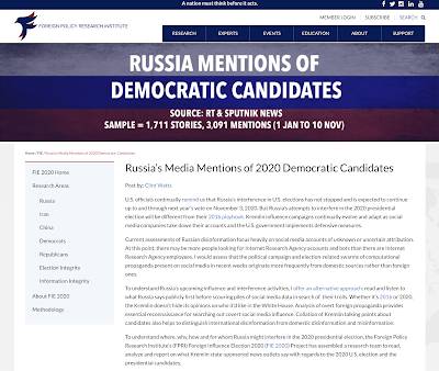 Kremlin usa election 2020,