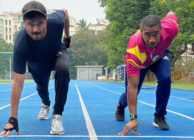 Whatta player! Anil Kapoor meets the Olympian Yohan Blake; learns a few workout techniques from the silver medallist