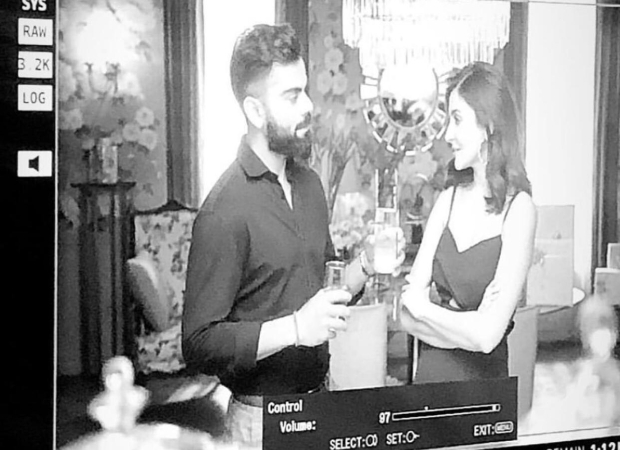 anushka sharma and virat kohli shoot for a new ad; see pic