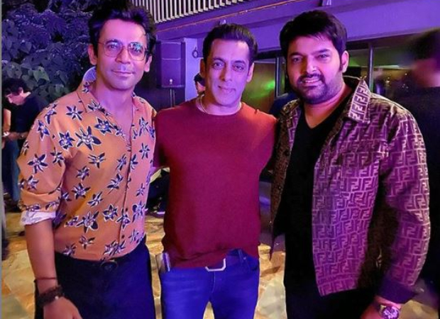 Kapil Sharma shares frame with Sunil Grover and Salman Khan at Sohail Khan’s birthday bash