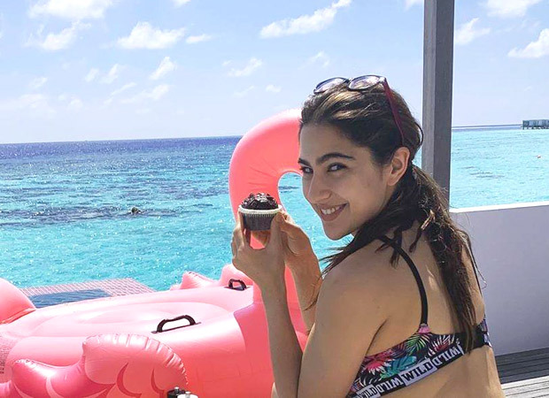 MID-WEEK MOOD Sara Ali Khan chilling by the pool in a bikini, eating muffins and cupcakes for breakfast in Maldives