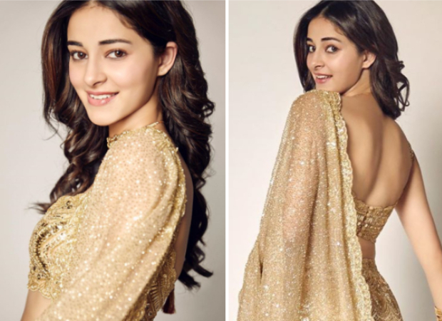 Ananya Panday dazzles in Kresha Bajaj golden lehenga at Armaan Jain and Anissa Malhotra's wedding reception