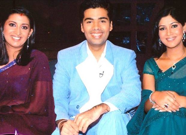 Karan Johar chooses grinning over pouting in this unmissable throwback photo shared by Smriti Irani