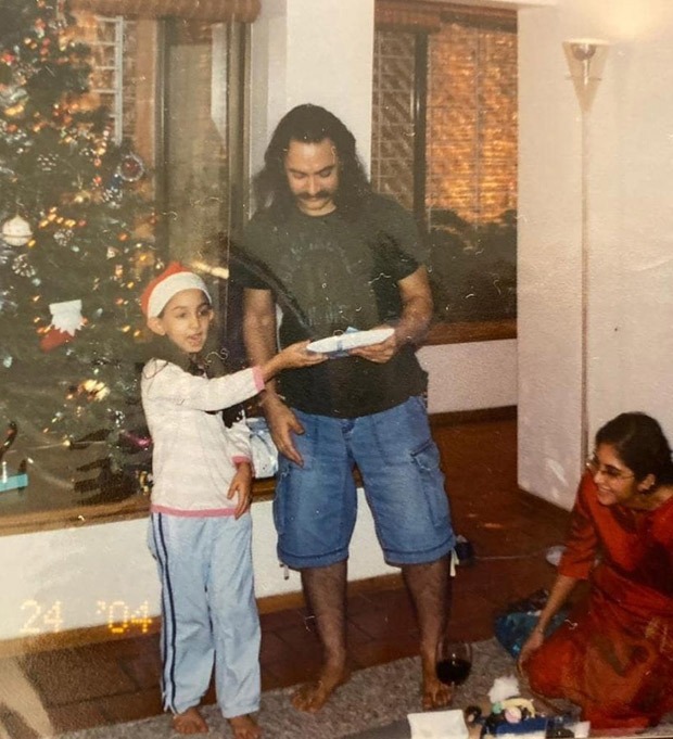 Ira Khan shares her childhood photos with Aamir Khan from their Christmas celebrations