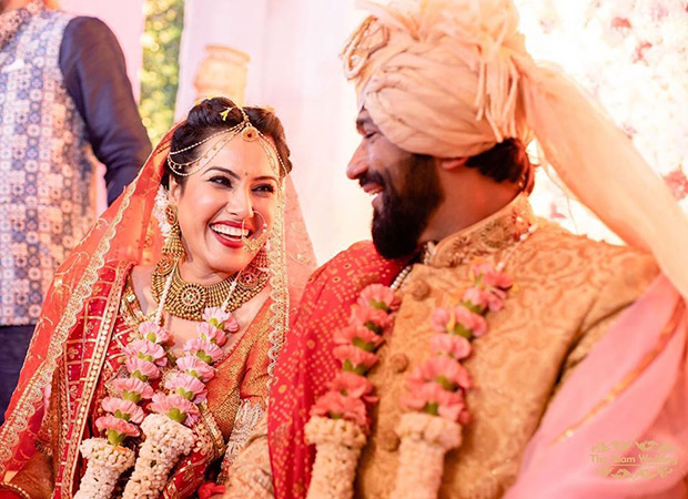 Kamya Punjabi looks like the quintessential Indian bride as she dresses up in red for her wedding with Shalabh Dang