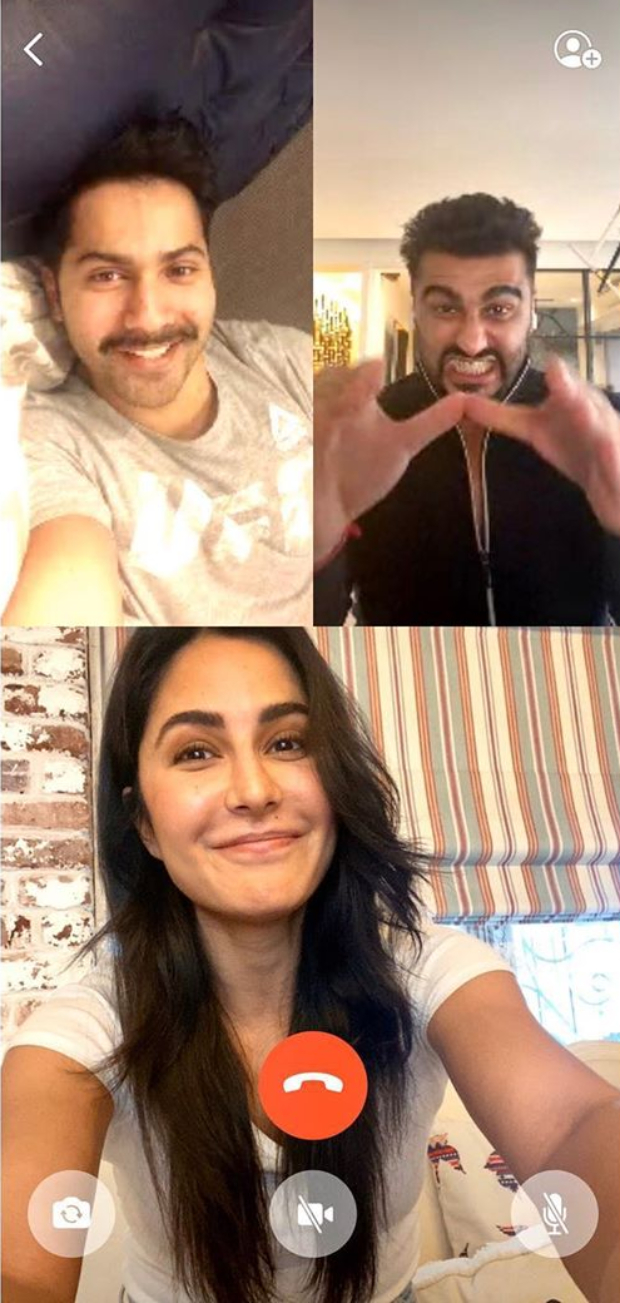 Katrina Kaif indulges in video call session with Varun Dhawan and Arjun Kapoor amid self-quarantine