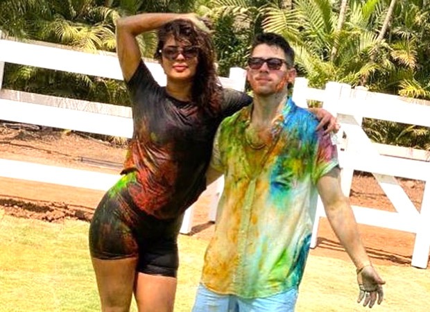 priyanka chopra and nick jonas indulge in some colour-play over the weekend, see photo