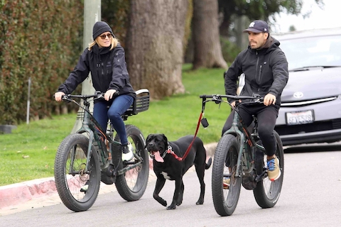 robin wright’s dog is keeping up the pace