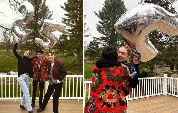 Gigi Hadid celebrates her 25th birthday with boyfriend Zayn Malik, sister Bella Hadid and family 