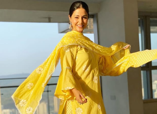 Hina Khan shines bright in a yellow traditional outfit as she wishes her fans Ramadan Kareem